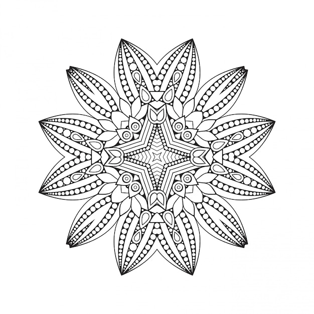 Mandala. Decorative doodle mandala.