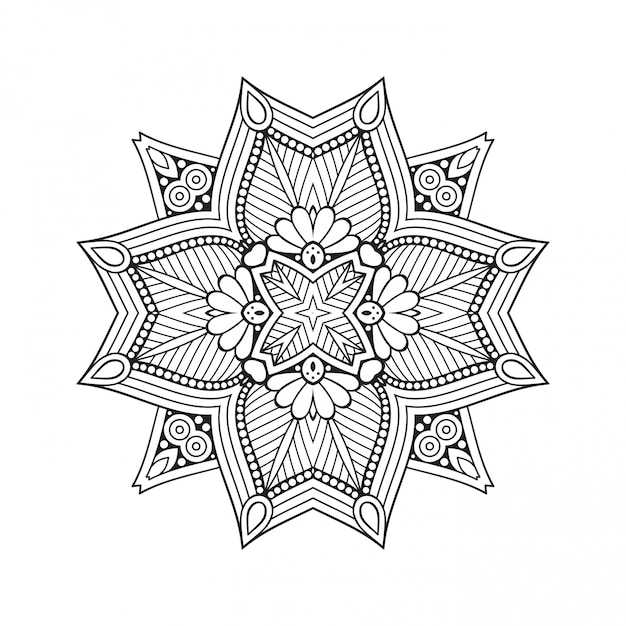 Mandala. декоративные каракули мандалы.