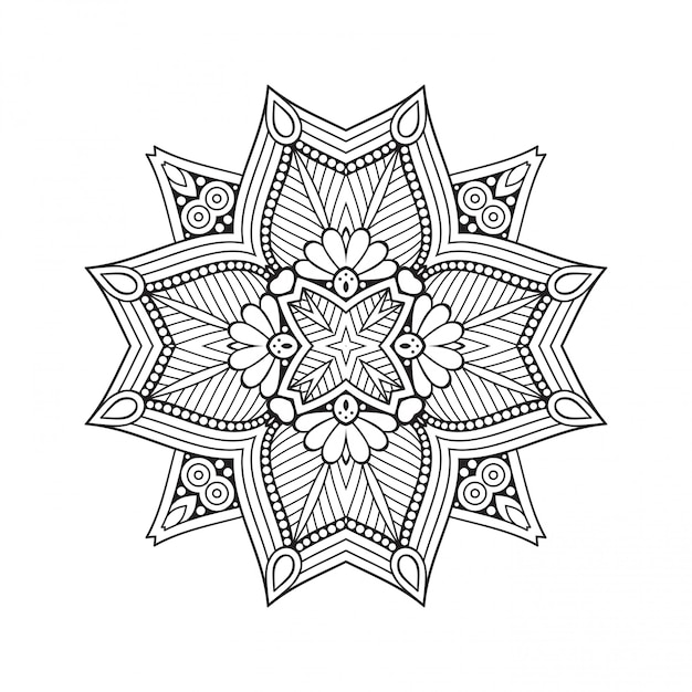 Mandala. decorative doodle mandala.