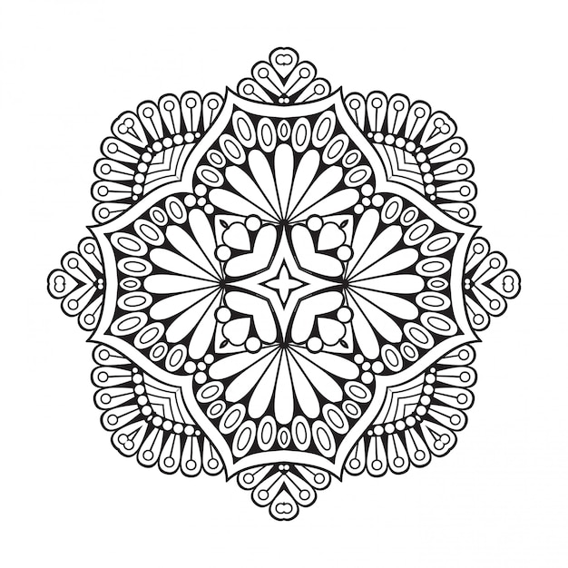 Mandala. Decorative doodle mandala.