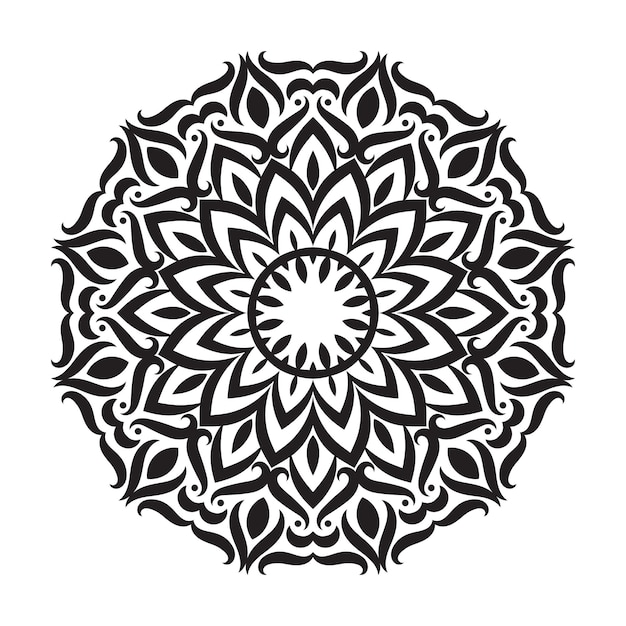 Mandala decorative element oriental pattern vector illustration