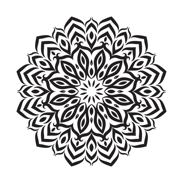 Mandala decorative element oriental pattern vector illustration