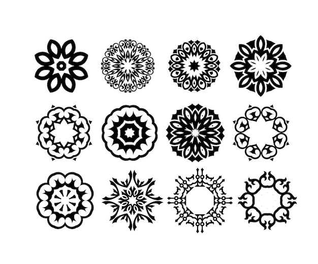 Mandala decorative shape collection