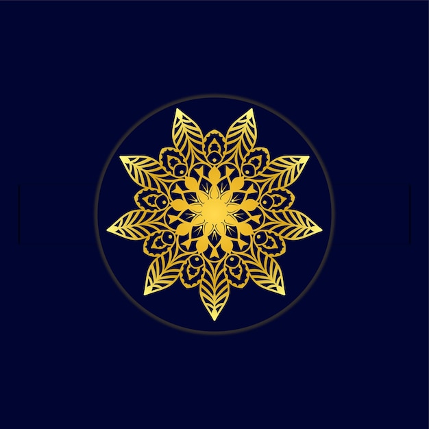 Mandala design art ethnic background mandala design with golden decorative