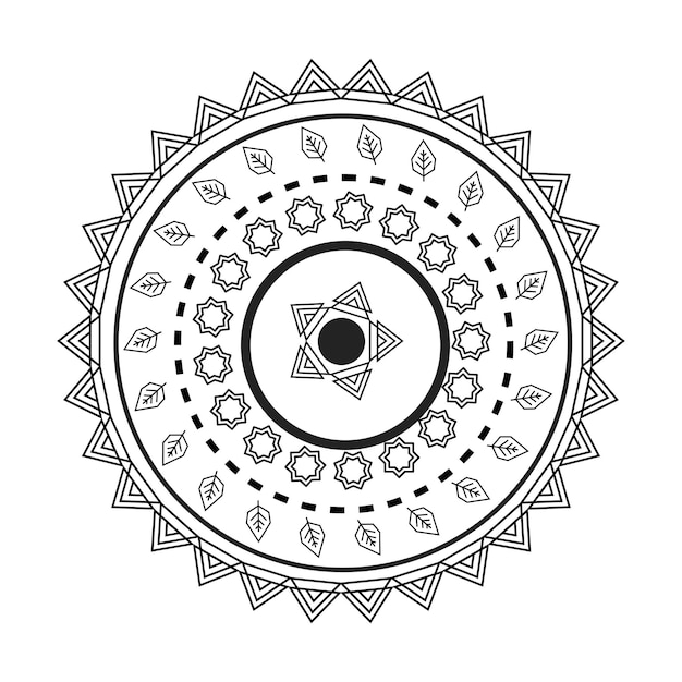 mandala design for coloring book