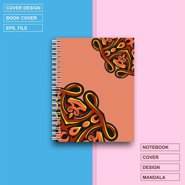 Mandala design cover notebook