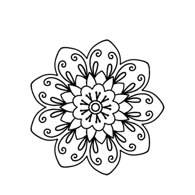 Mandala design ornamental floral background