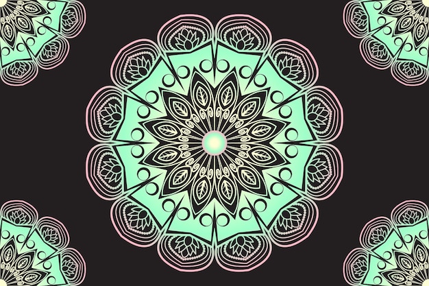 Mandala design. Ornamental round pattern design.