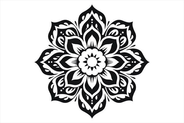 Vector mandala design patterns silhouette vector