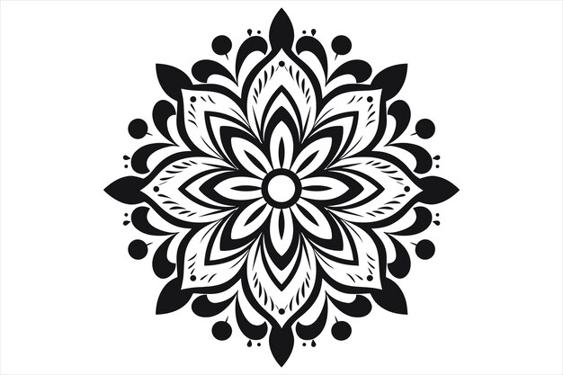 Vector mandala design patterns silhouette vector