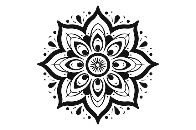 Vector mandala design patterns silhouette vector