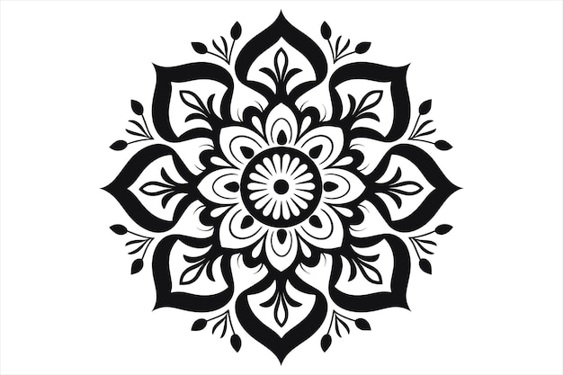 Vector mandala design patterns silhouette vector