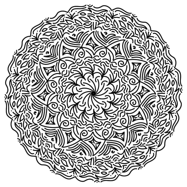 Mandala design template