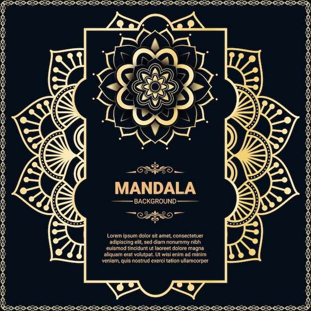 Mandala design vector template