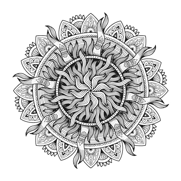 Vector mandala design