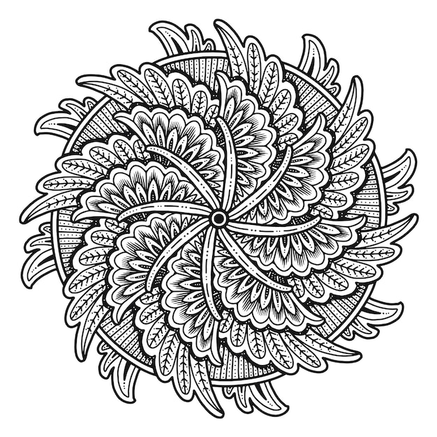 Vettore mandala design