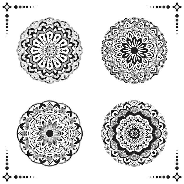 Collezione di disegni di mandala