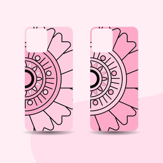 Vector mandala doodle phone case cover protector for smart phone cute phone case covers silicon cases