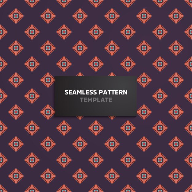 Mandala ethnic motive seamless pattern
