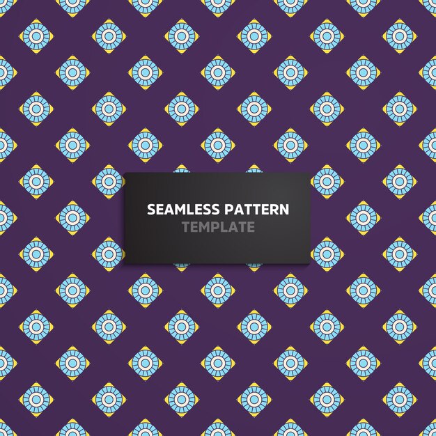 Mandala ethnic motive seamless pattern