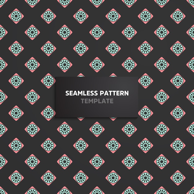 Mandala ethnic motive seamless pattern