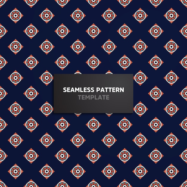 Mandala ethnic motive seamless pattern