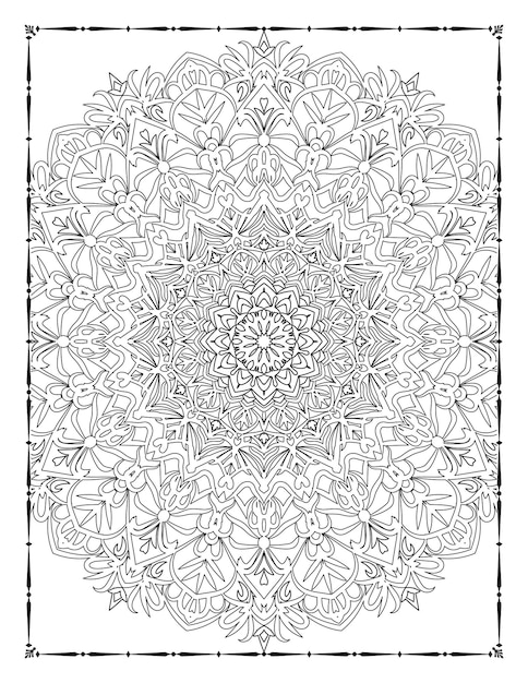 Mandala Floral Coloring Page Adults KDP
Adult Mandala Coloring Page KDP Interior.
Mandala Coloring