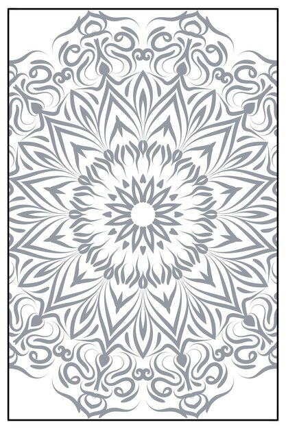 Vector mandala floral coloring page adults kdp adult mandala coloring page kdp interior, mandala coloring