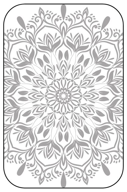 Vector mandala floral coloring page adults kdp adult mandala coloring page kdp interior, mandala coloring