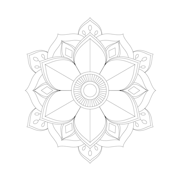 Mandala Floral kleurplaat KDP interieur