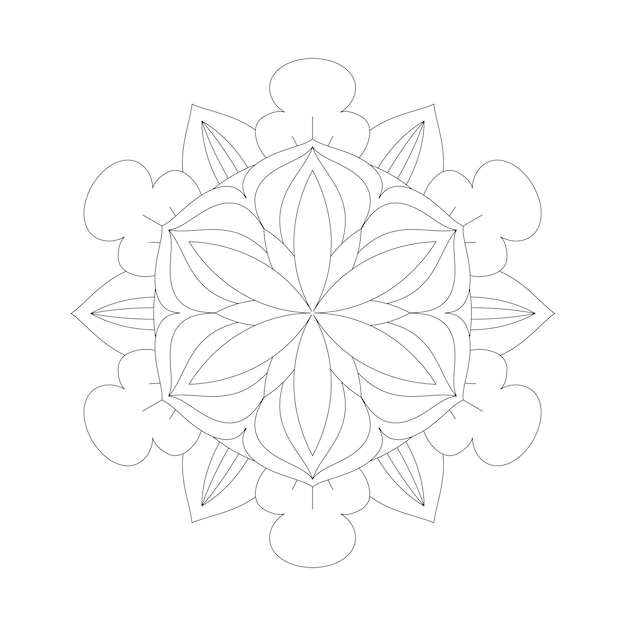 Mandala floral kleurplaat kdp interieur