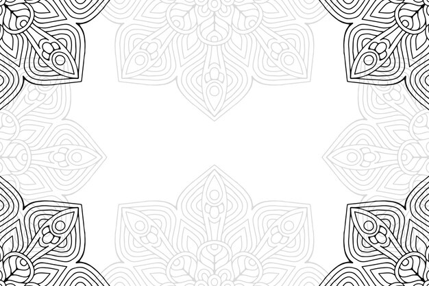 Mandala floral ornamental background