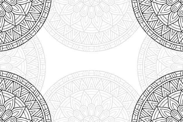 Mandala floral ornamental background