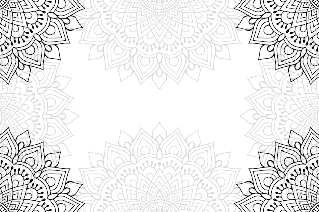 Mandala floral ornamental background