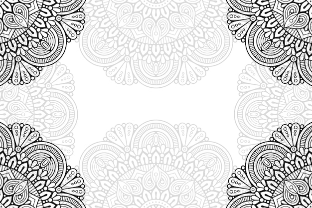 Mandala floral ornamental background