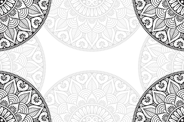 Mandala sfondo ornamentale floreale