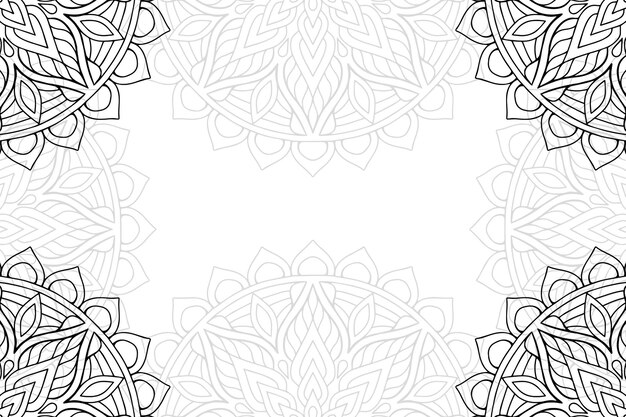 Mandala floral ornamental background