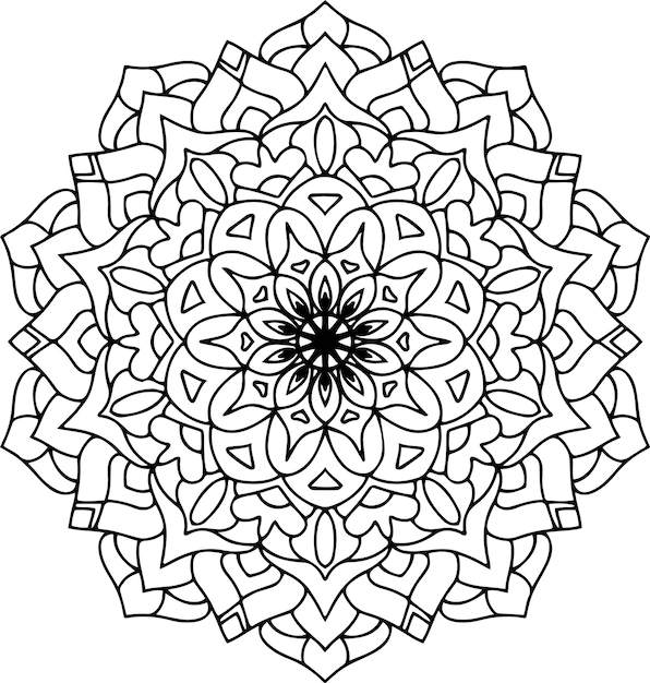 Vector mandala floral vector