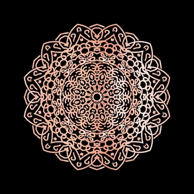 Disegno del fondo di logo di arte del fiore della mandala