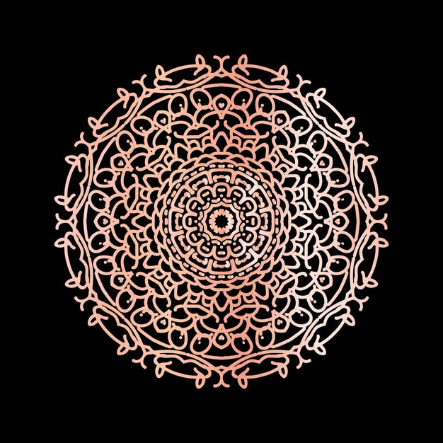 Disegno del fondo di logo di arte del fiore della mandala