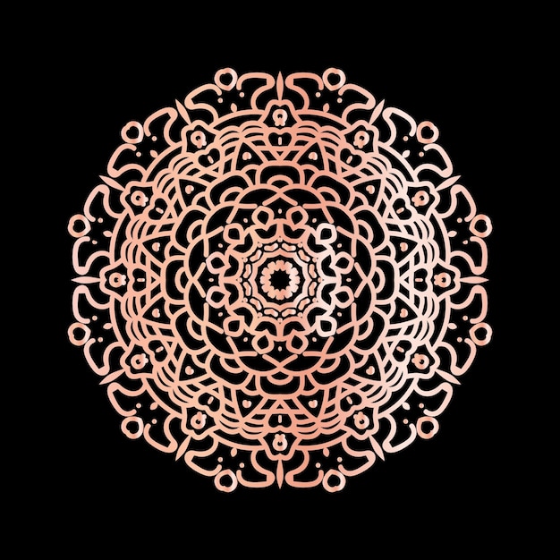 Disegno del fondo di logo di arte del fiore della mandala