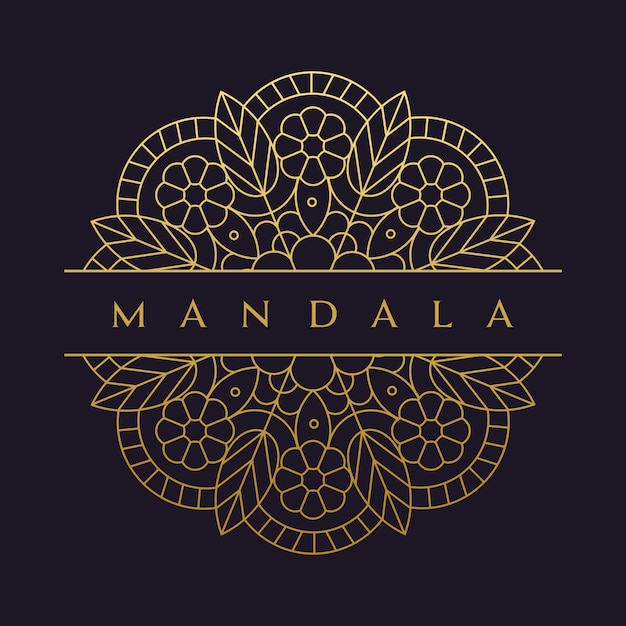 Mandala flower beautiful vector