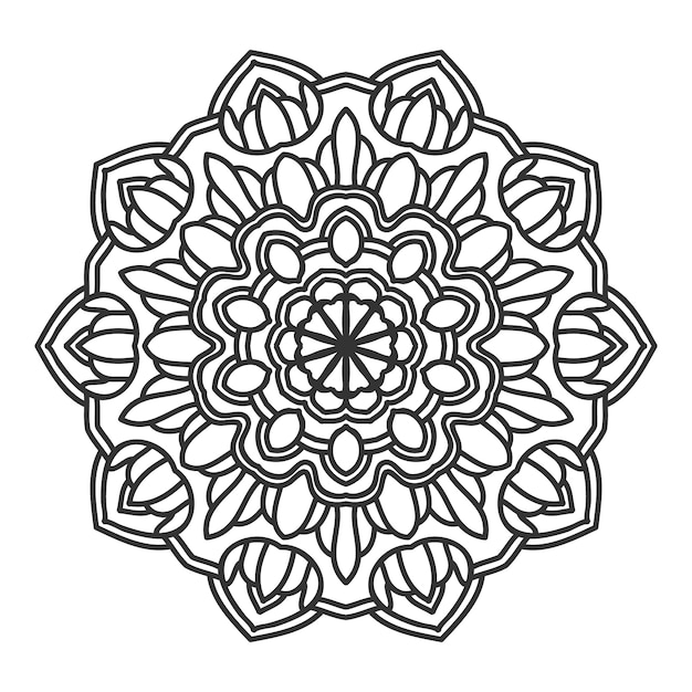 Mandala flower illustration vector design