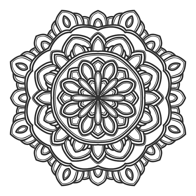 Mandala flower illustration vector design