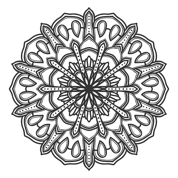 Mandala flower illustration vector design