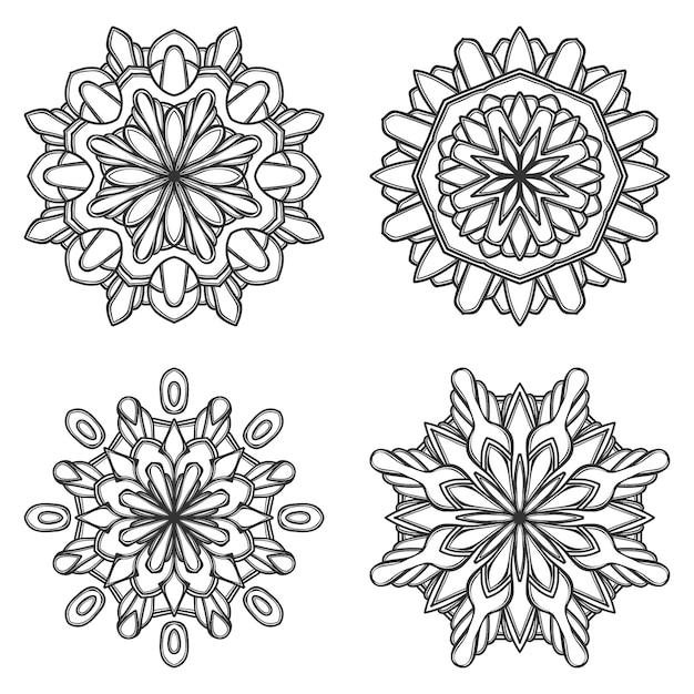 Mandala fiore illustrazione