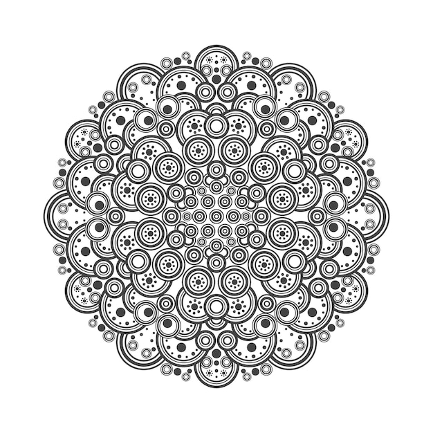 Мандала цветок векторные иллюстрации дизайн