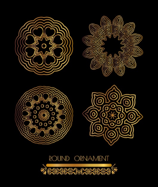 Mandala golden art