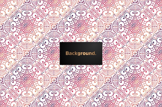 Mandala gradient seamless pattern design