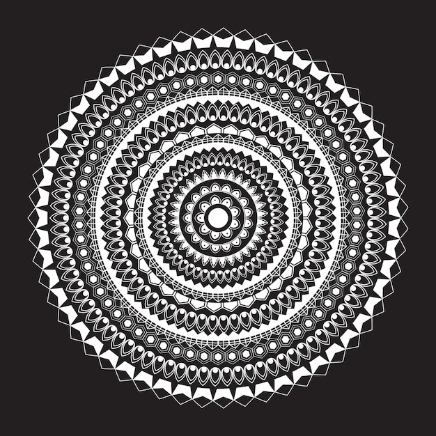 Mandala for Henna Mehndi tattoo decoration Decorative ornament vector